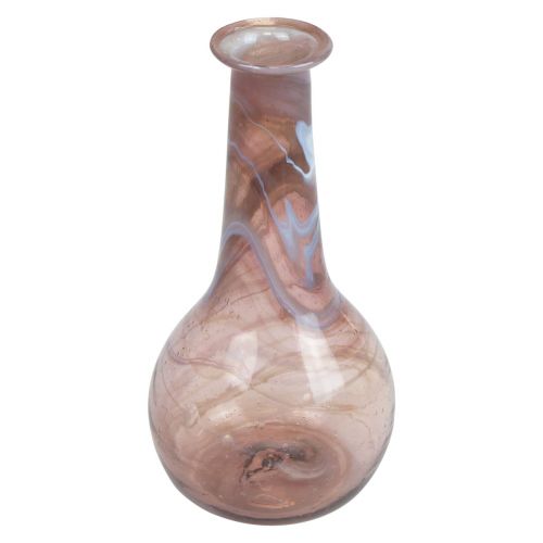 Mini glass vase blomstervase lilla Ø7,5cm H15cm