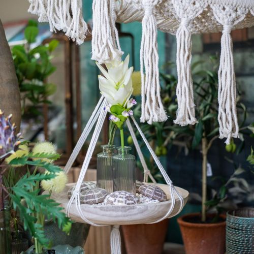 Floristik24 Minivase glass dekorativ flaske klar brun retro Ø5cm H13,5cm