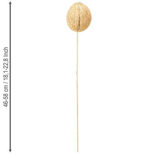 gjenstander Mintolla-ball bleket 8 cm - 10 cm L46 cm 6 stk