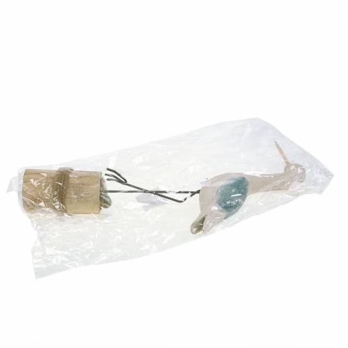 Floristik24 Vadertre hvitblå 21,5x5,5cm H37cm