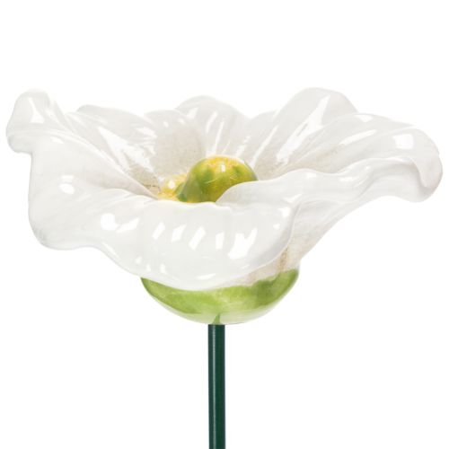 gjenstander Keramiske valmueskulpturer, blomster i kunstnerisk design for hagen, 52 cm, 2 stk.