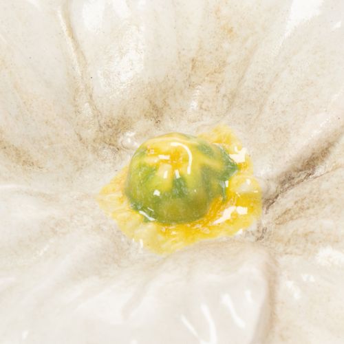 gjenstander Valmueblomststake, keramisk blomst, kjærlig detaljert, for elegante hagedetaljer, 42 cm, 4 stk.