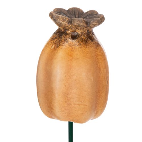 gjenstander Valmuefrøkapsel til hagepinne - dekorativt høydepunkt for hagedekorasjon og gjør-det-selv-prosjekter - 41 cm, 4 stk.