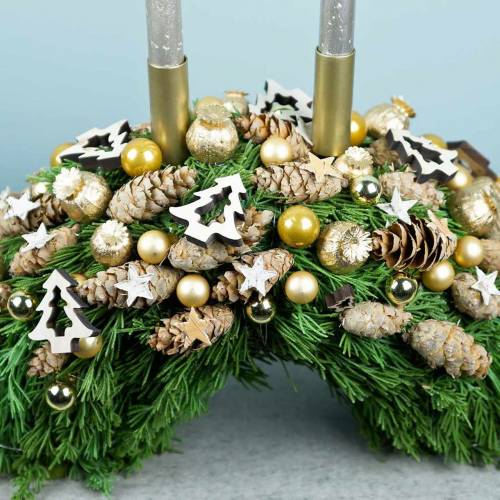 Floristik24 Valmuefrø kapsel på pinne gylden 59cm 6stk