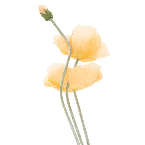 gjenstander Kunstig valmueblomst til bryllupsdekorasjon og design, 95 cm, 3 stk.