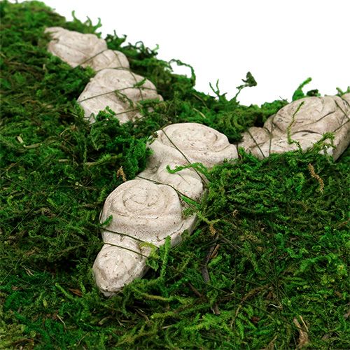 Floristik24 Moshjerte med roselindring 30cm