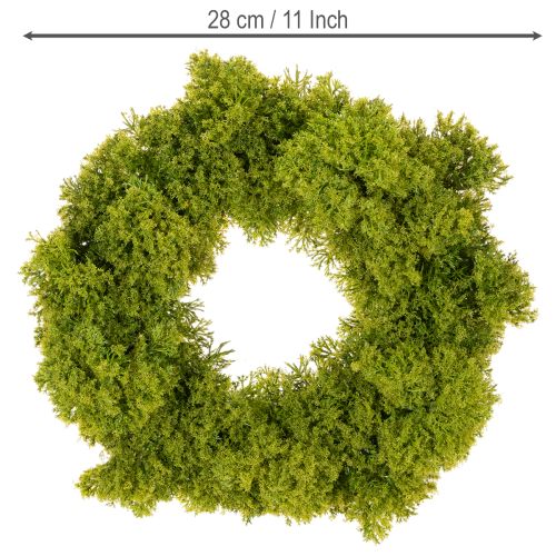 Kunstig mosekrans, dekorativ til bord eller dør, 28 cm | Floristik24.no