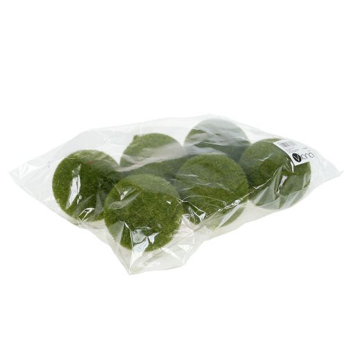 Floristik24 Mosekule Ø8cm grønn 6stk