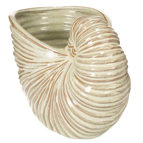 gjenstander Keramisk blomsterpotte med snegledesign for spesielle planteoppsatser, 21 cm