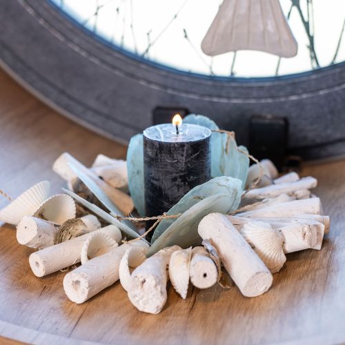 Floristik24 Shell Deco Capiz Garland Shell Garland Grønn 100cm