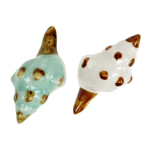 Floristik24 Porselensskall sort. 9,5 cm 2 stk