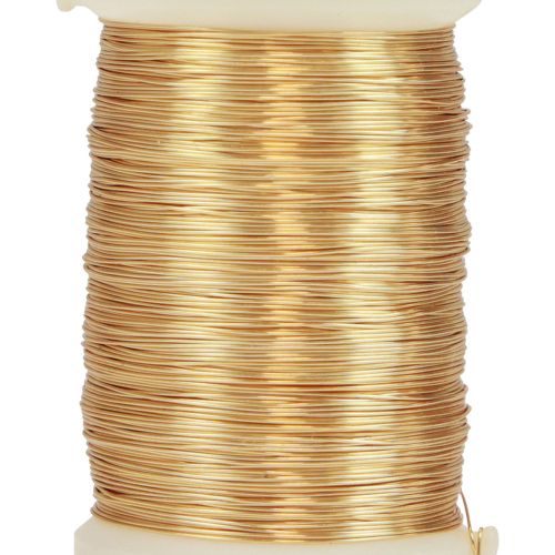 gjenstander Blomstertråd myrtråd dekorativ tråd gull 0,30mm 100g 3stk