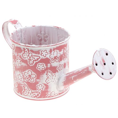Floristik24 Planter vannkanne med sommerfugler Rosa Ø10cm H10cm