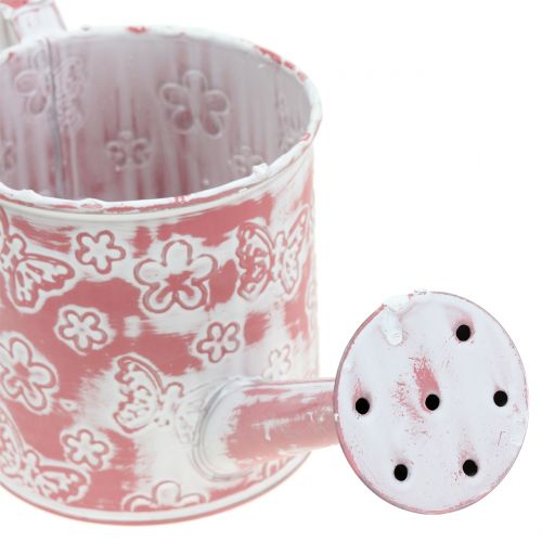 Floristik24 Planter vannkanne med sommerfugler Rosa Ø10cm H10cm