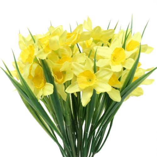 Floristik24 Narcissus gul 27cm 12stk bordpynt
