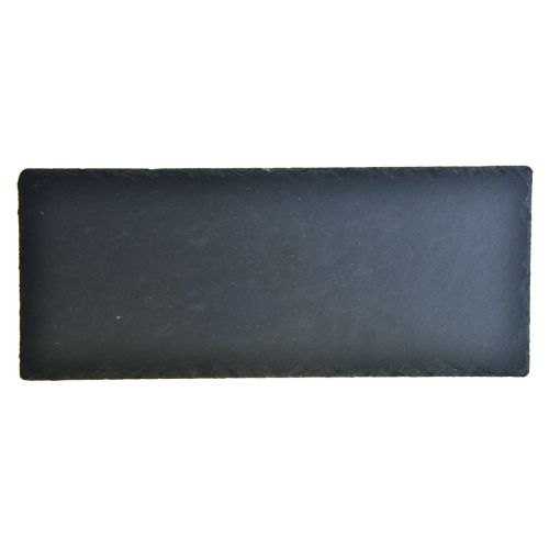 gjenstander Naturskiferplate rektangulært steinbrett sort 30×12,5cm 4stk