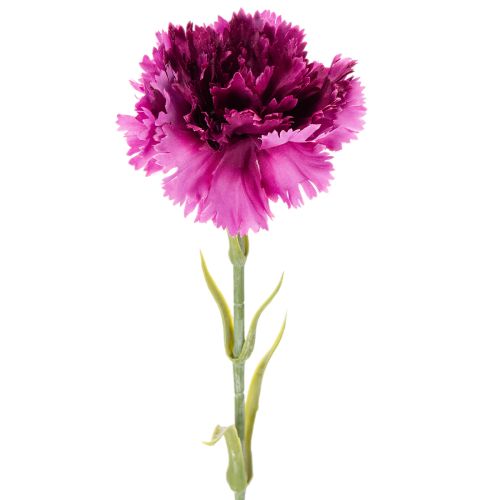 Kunstig nellik, tofarget, lang stilk 56 cm, bukett med 8