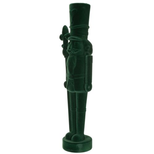 Nøtteknekkerfigur, stående, juledekorasjon, flokket, 77 cm | Floristik24.no