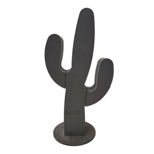 Floral skumfigur kaktus svart 38cm x 74cm