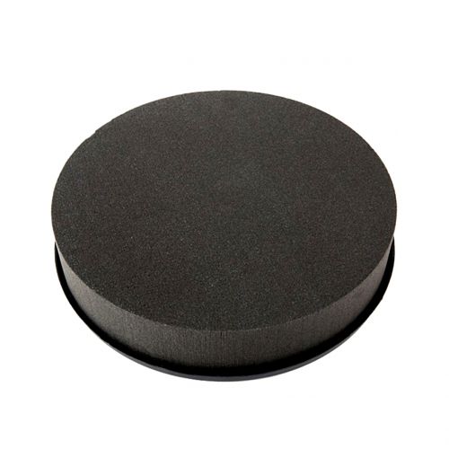 Plug dimensjoner sylinder svart plugg skum Ø22cm H5cm 2stk