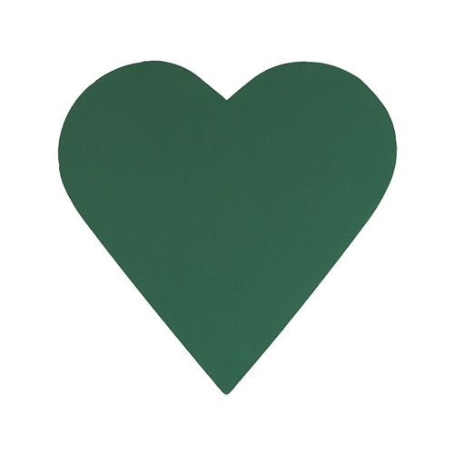 gjenstander Blomsterskum hjerte plug-in materiale grønn 31cm × 29cm 2stk