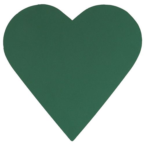 gjenstander Blomsterskum hjerte plug-in materiale grønn 53cm 2 stk bryllup dekorasjon