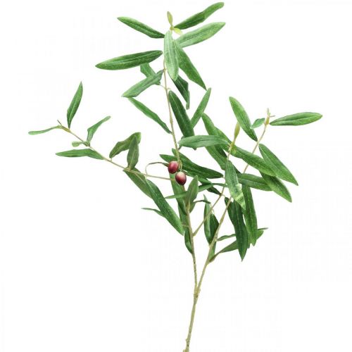 gjenstander Kunstig olivengren dekorativ gren med oliven 100cm