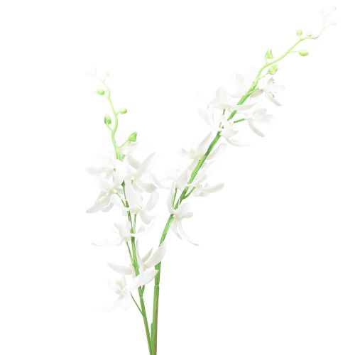 Orkideer kunstige Oncidium kunstige blomster hvite 90cm