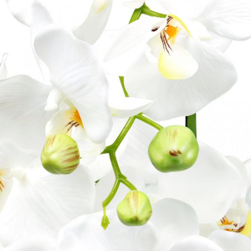 gjenstander Kunstige orkideer til potten hvit 80cm