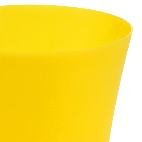 Floristik24 Orkidépotte plast gul Ø12,5cm H14cm, 1st