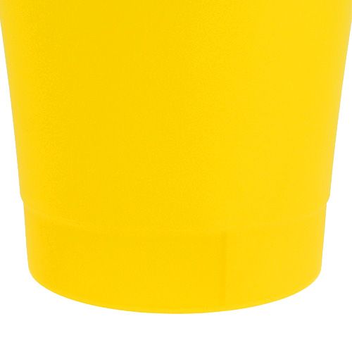 Floristik24 Orkidépotte plast gul Ø12,5cm H14cm, 1st
