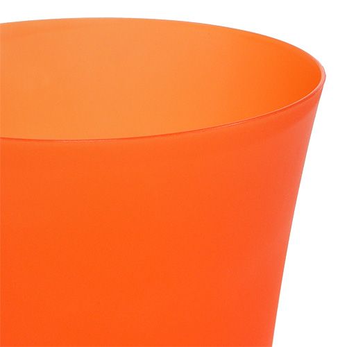 Floristik24 Orkidégryte plast oransje Ø12,5cm H14cm, 1st
