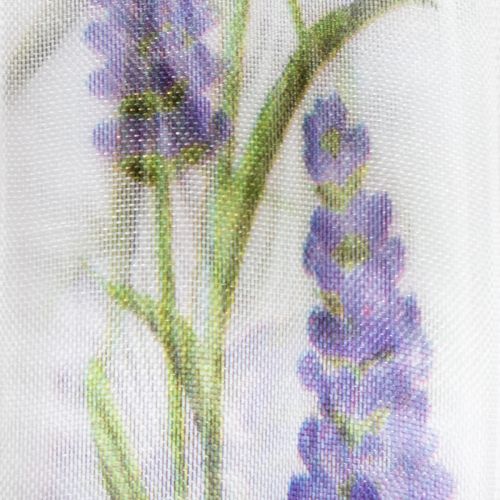 gjenstander Organzabånd, chiffonbånd, dekorativt bånd, lavendel, 40 mm, 20 m