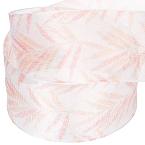 gjenstander Organzabånd, chiffonbånd, jungeloransje, 40 mm, 15 m