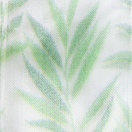 gjenstander Organzabånd, chiffonbånd, grønt plantebånd, 40 mm x 15 m