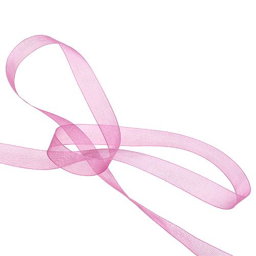 Floristik24 Organzabånd aubergine 15mm 50m