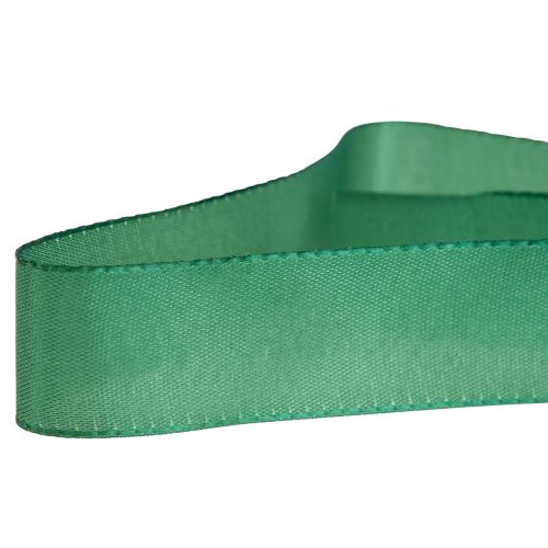 gjenstander Dekorativt bånd grønt gavebånd selvkant mørkegrønn 25mm 3m