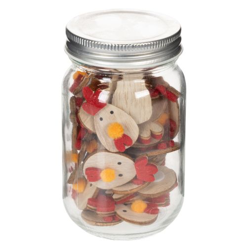 gjenstander Trekylling med selvklebende prikk, påskedekorasjon, kreativ borddekorasjon, landlig stil, 5 cm, 36 deler