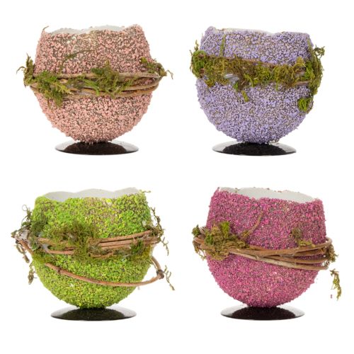 gjenstander Dekorativ skål med påskeegg til vår- eller påskeborddekorasjon, 9 cm, 4 stk.