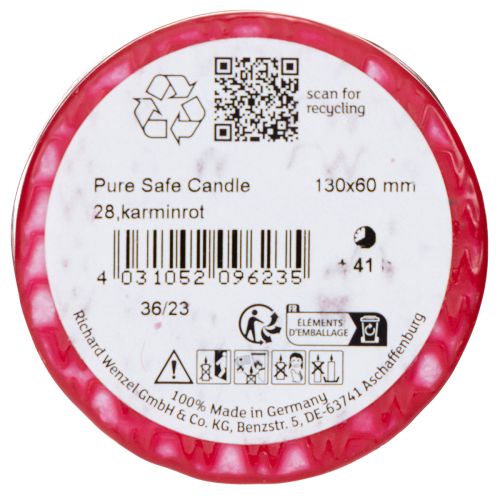 gjenstander PURE søylelys laget av naturlig voks for en koselig atmosfære 13 cm