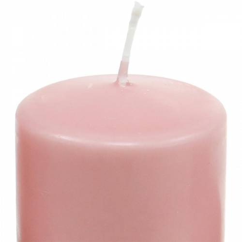PURE søylelys 130/60 dekorativt lys rosa naturlig voks