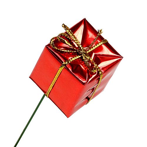 Floristik24 Pakke på wire 2,5 cm rød 60 stk