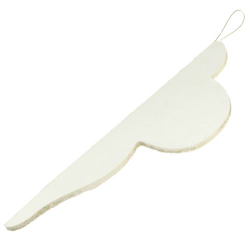 Floristik24 Julepynt i papir, hvitt og sølv, 40 cm, sett med 2