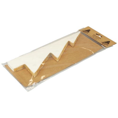 Floristik24 Papir Juletre Papir Juletre Hvitt Gull H30cm