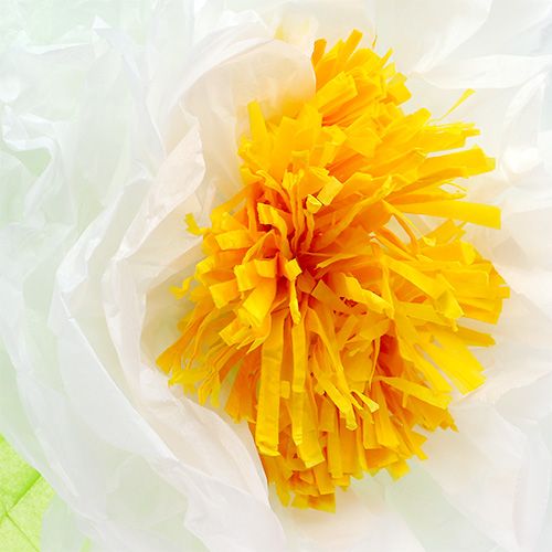 Floristik24 Papirblomst 28cm for hengesortering. 2stk