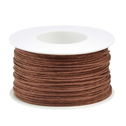 Papir wire craft wire wire pakket brun Ø2mm 100m