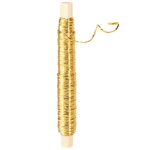 gjenstander Papirsnor wire innpakket Ø0,8mm 22m gull