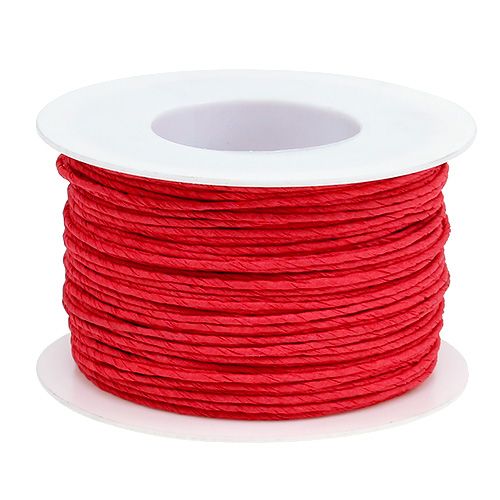 gjenstander Papirsnor wire pakket Ø2mm 100m rød
