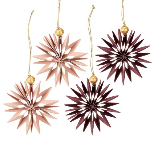 gjenstander Dekorative papirstjerner til oppheng, perfekt til festlig dekorasjon