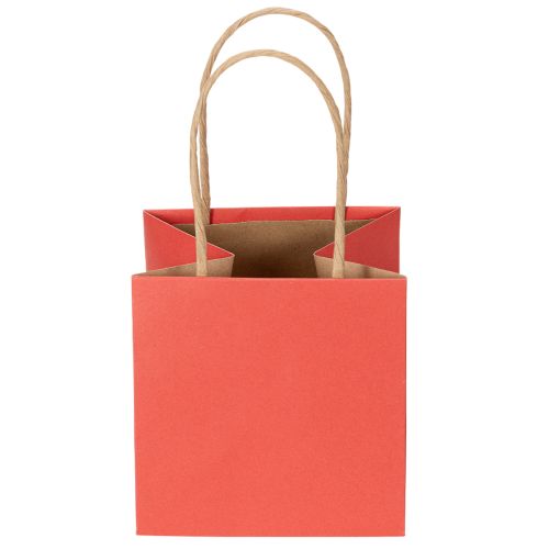 Gavepose av papir med båndmotiv 12 cm 8 stk | Floristik24.no